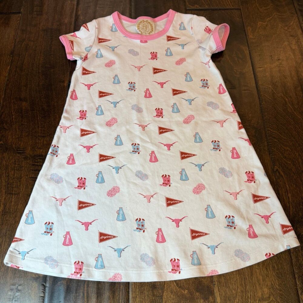 The Beaufort Bonnet Company University of Texas Polly Play Dress size 5 Game Day - Picture 2 of 9